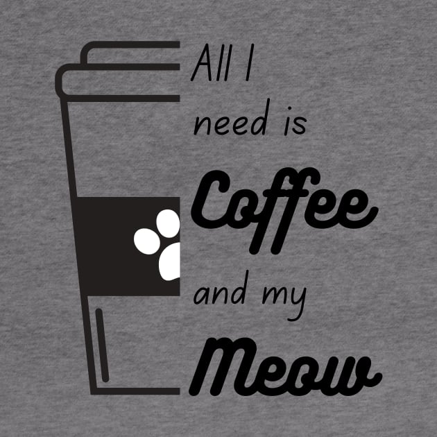 All I need is coffee and meow half cup by coffeewithkitty